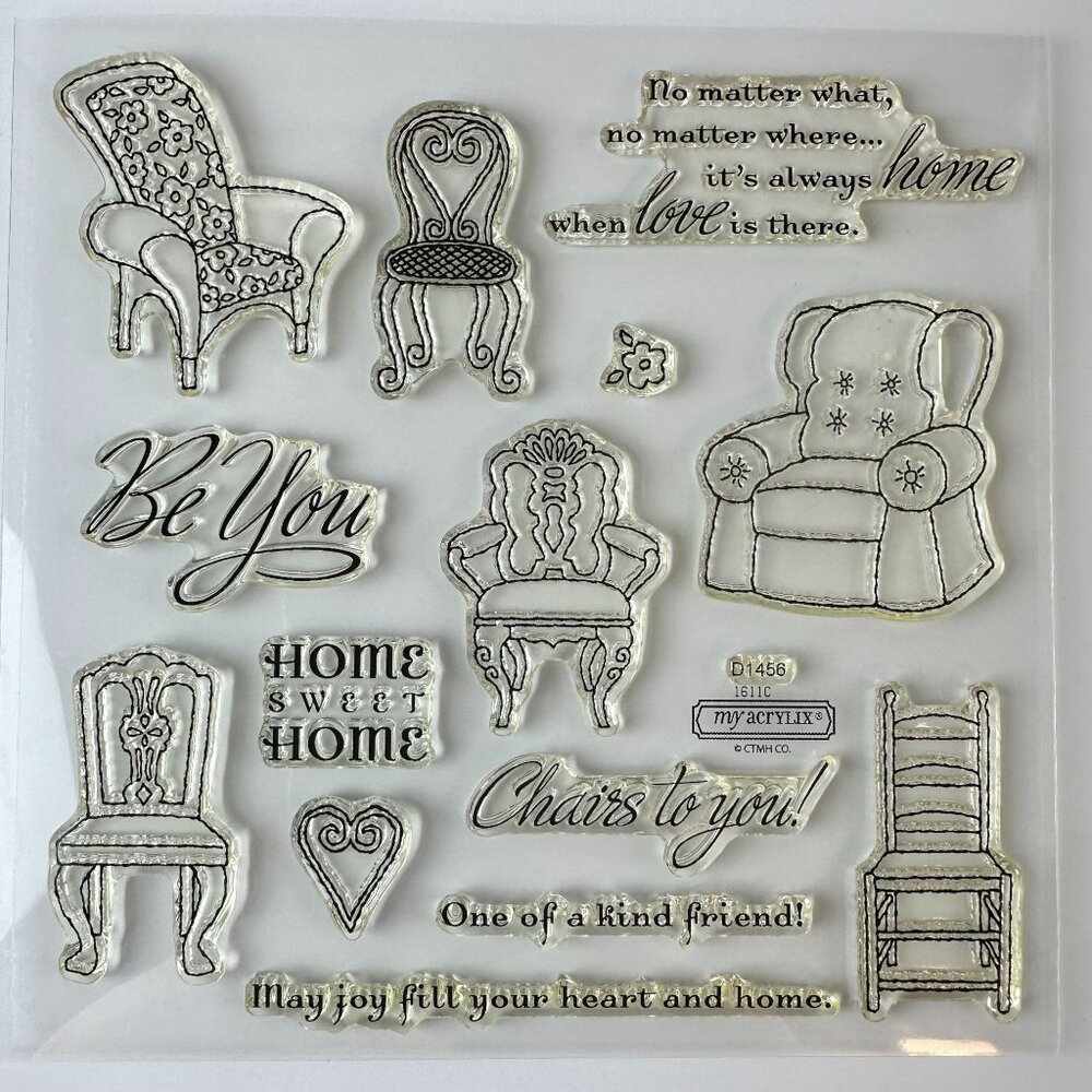 Close To My Heart My Acrylix D1456 Chairs To You Stamps